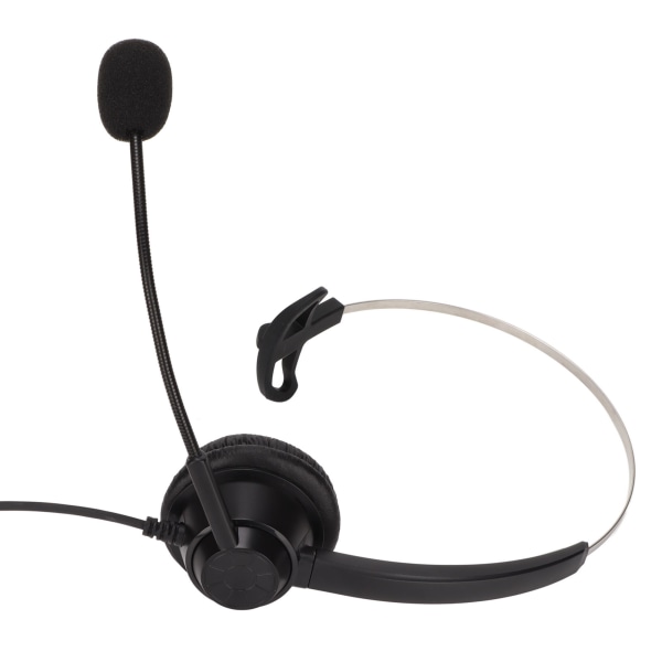 H360-PC PC Monaural Headset Johdollinen yksikorvainen kuulokemikrofoni, jossa 3-osainen kaksinkertainen 3,5 mm:n pistoke ja melua vaimentava mikrofoni
