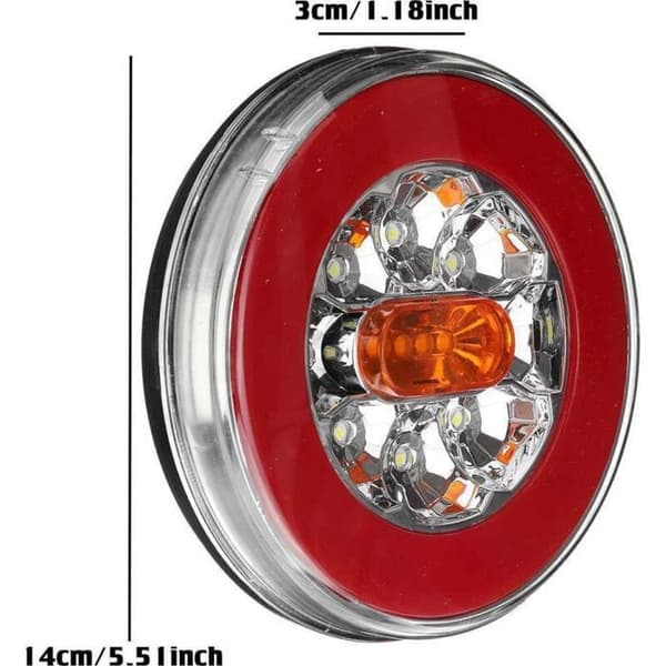 Baglygter til lastbil og varevogn, LED-baglygter til pickup, 12-30V trailer