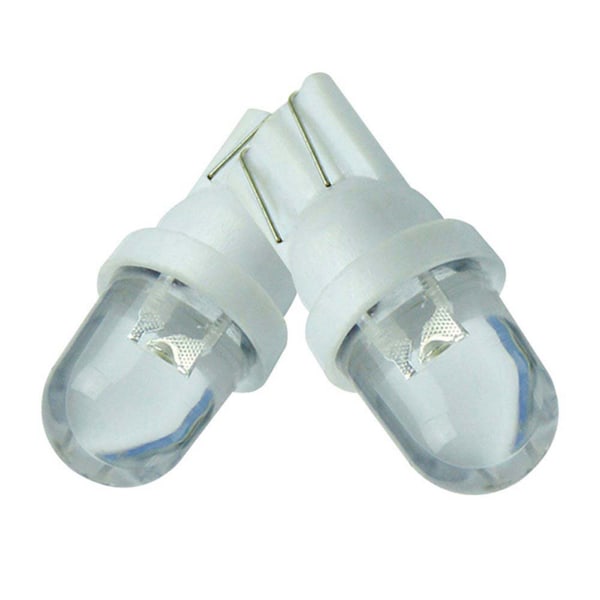 T10 12V LED Bilinstrumentbräda Lampa - 10st/Set (Vit, 6500K)