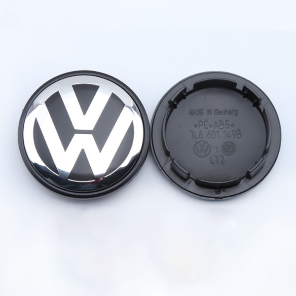 4 st Passar för Volkswagen navkapsel standard 70 mm navcentrumplast däck bil logotyp bil modifierad hjulkapsel