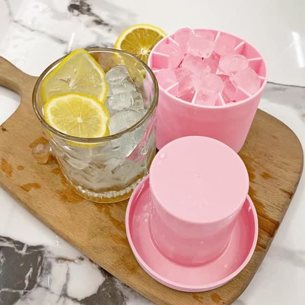 Isbitform med lås 2 stk Silikon Isbitform Isbitform Isformer Ismaskin Isbitformer Mini Isbit Silikon Isbitform Rosa Rosa Rosa