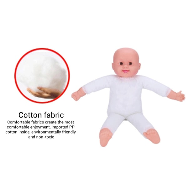 50 cm Simuleringsbabydukke Realistisk nyfødtdukke Bedårende babydukke Babystørrelse Kosebabyleke