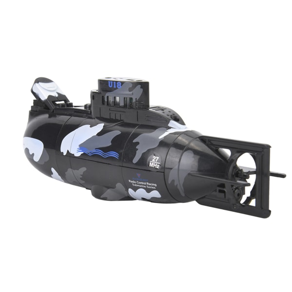 Minisimulering militærfjernkontroll 6-kanals ubåtleketøy modell svart Black
