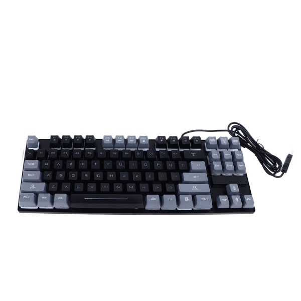 Pelinäppäimistö USB 87 -näppäimet RGB-taustavalaistu kelluva näppäimistö Kontrasti väritilaa säästävä langallinen näppäimistö kannettavalle tietokoneelle