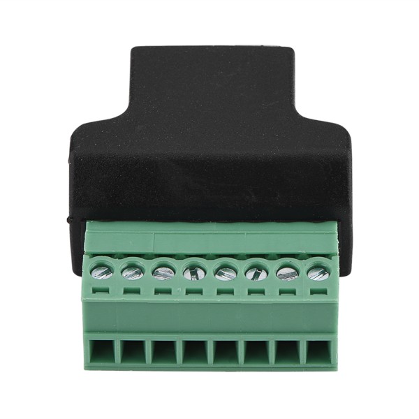 DVR Ethernet-kontakt RJ45 hunnkontakt til 8-pinners skrueterminalkontakt