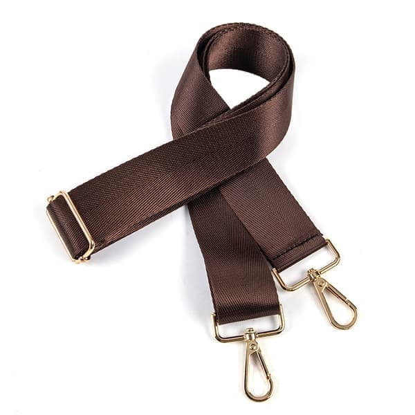 80-140CM Erstatningsskulderrem Kaffe Sølvspenne Kaffe Coffee Silver buckle
