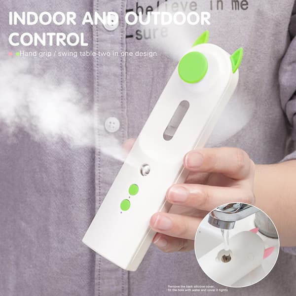 Mini håndholdt spraykøler — Sommerluftfugter & lommekøler — USB-genopladelig vandkølet køler [Grøn] Green
