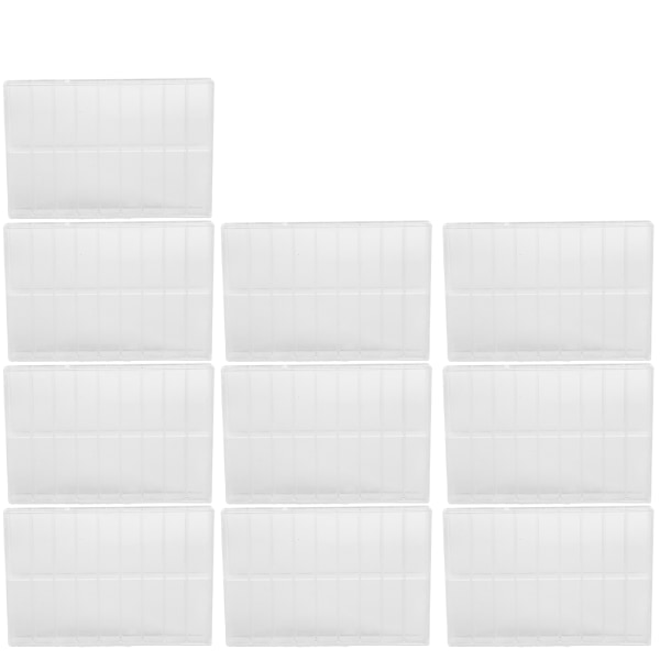 10 stk. 18 Grid Ur Dele Opbevaringsboks Ur Reparation Reservedele Skrue Tilbehør Case