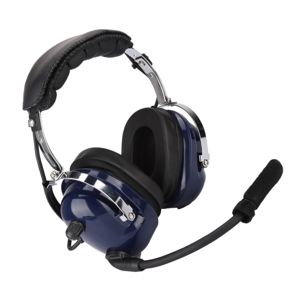 General Aviation Headset, Dual Plug Pilot Headset, 3,5 mm Noise Reduction Headset för piloter