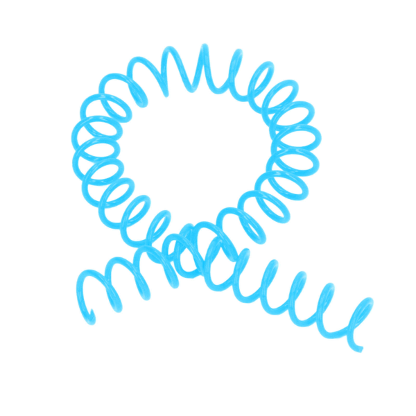 20 stk spiralbindingsspoler 30 ark ABS-plastspiralbindingsrygger for skrivesaker Blå