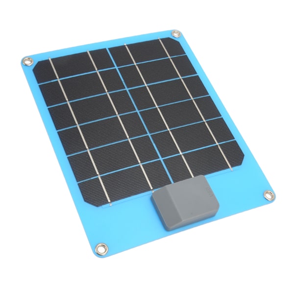 Mini Solcelle USB-panel 6W 5V IP67 Vanntett Monokrystallinsk Sikkerhetsbeskyttelse Kompakt Solcellemodul for Ryggsekkvandring Hiking Blå