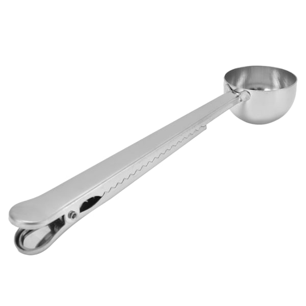 Rostfritt stål kaffeklipp sked multifunktionell mjölkpulver mät sked för hemSilver
