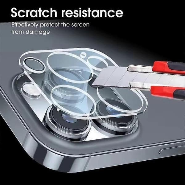 Camera Protector for iPhone 15 Pro/iPhone 15 Pro Max, Full Coverage, HD Clear Lens Film with Cleaning