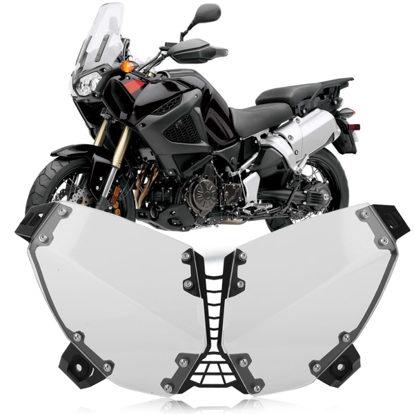 Transparent motorcykel strålkastarskydd passar för Yamaha XT1200Z Super Tenere 10-18