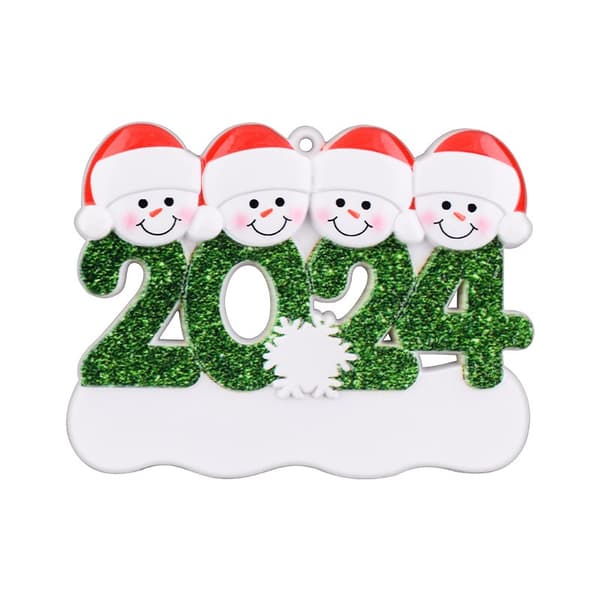 Personlige Julekuler 2024 - Tilpassede Julekuler med Familiemedlemmer, 2 Navn, Julepynt