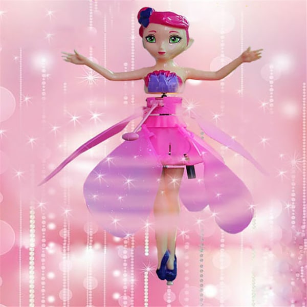 RC Flying Fairy Doll Infraröd Induktion Helikopter Barnleksaker Flygande Doll Elektroniska Leksaker