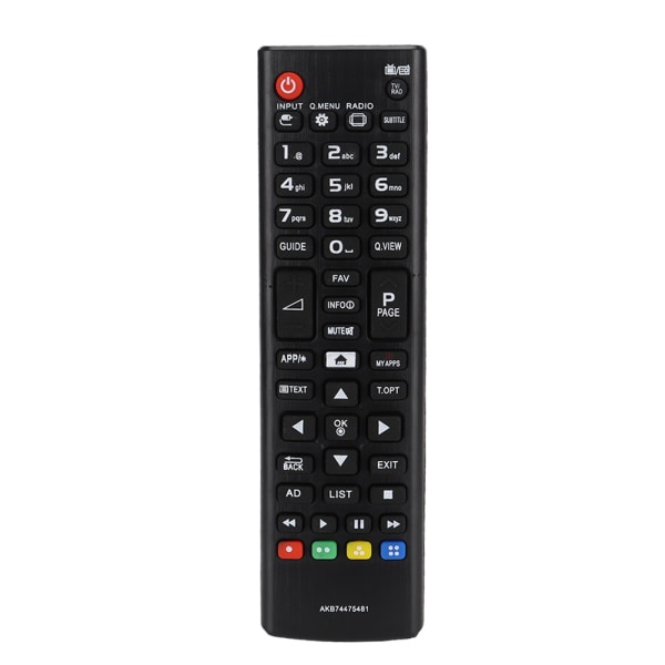 ABS Material Shell TV TV Fjärrkontroll för LG AKB74475481 Drivs av batteri