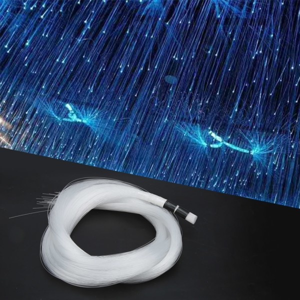 12V PMMA Fiber Optisk Kabel til Stjernehimmel Loftlys Bil Indendørs Udendørs Dekor (300 stk. * 0,75 * 3m)