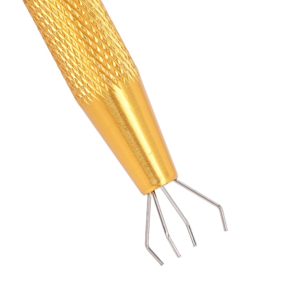 4 Klor Pincett Liten Volym Rostskydd Halkskydd Smyckesklämma Infällbar Legeringsklohållare Guld