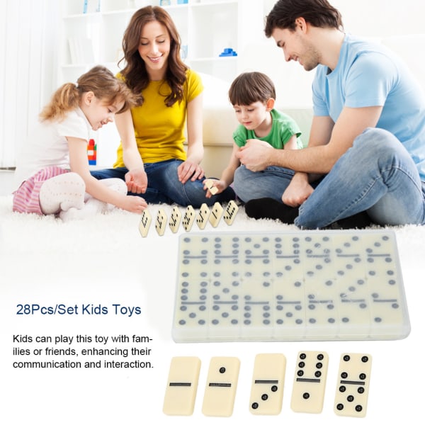 28 stk/sæt DIY træklodser Legetøj Børn Børn Uddannelsesvenligt legetøjssæt Interaktivt brætspil