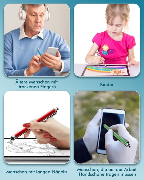 10 stk. tablet-styluspenne touchpen til mobiltelefon tablet-styluspen til tablet