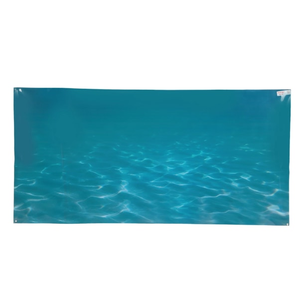 Fish Tank Baggrundsmærkat PVC Selvklæbende 3D Havmønster Akvarium Plakat Dekoration61x30cm