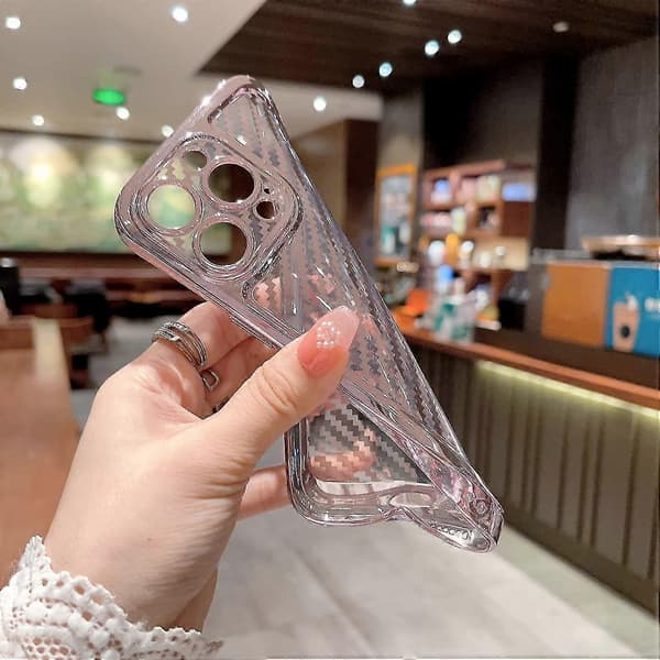 Plated Striped Case Compatible With iPhone 14 Pro Max/14 Pro, Soft Shockproof TPU Cover With Lens Protection