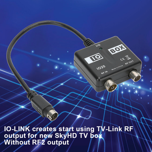 ABS Professional IO20 Link/Sync Rf Modulator Output TV Converter Videokonvertering Special til HD SKY BOX
