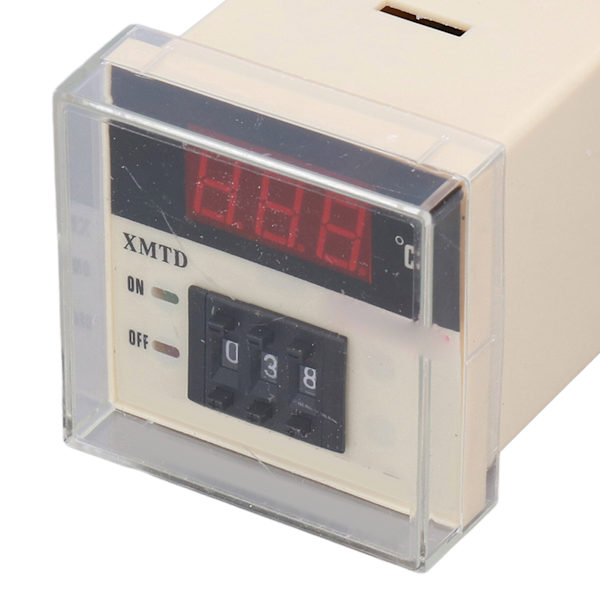 AC 220V E-tyypin säädettävä lämpötilansäädin LCD digitaalinen termostaatti 0‑399℃ XMTD‑2001 - 1 kpl