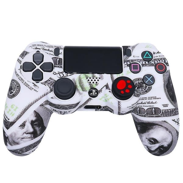 Silikonkontrollerdeksel for PS4-kontroller for Playstation 4 Dual Shock 4 Slim Pro videospilltilbehør spillkontroller