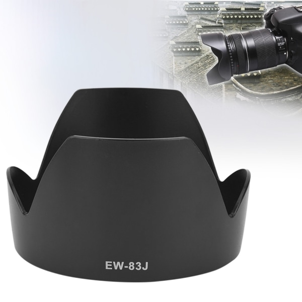 EW-83J ABS-monteret udskiftning af modlysblænde til Canon EF S 17-55mm f 2.8 IS USM