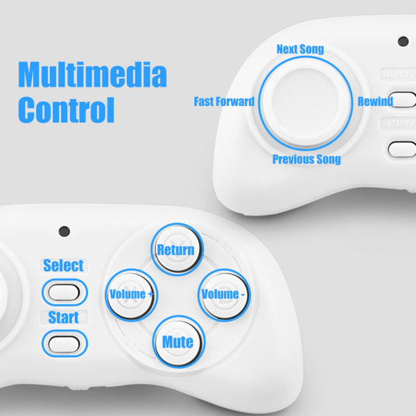 Trådløs Bluetooth-håndkontroll for mobilspilling - Mini Joystick-kontroller