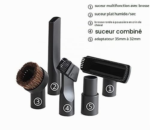 32 mm tillbehörskit för dammsugare, 5 delar