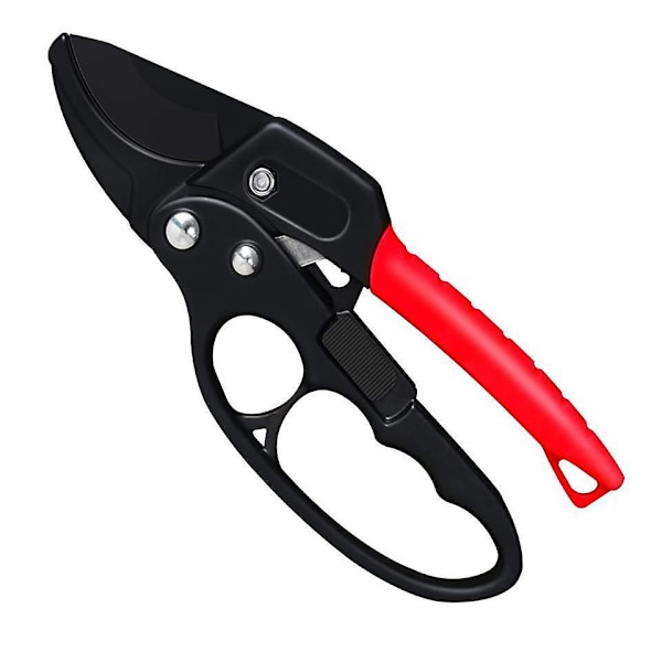 Ratchet Anvil Pruning Shears - 2 Pack, Groove Design, Reinforced Handle, Garden Clippers