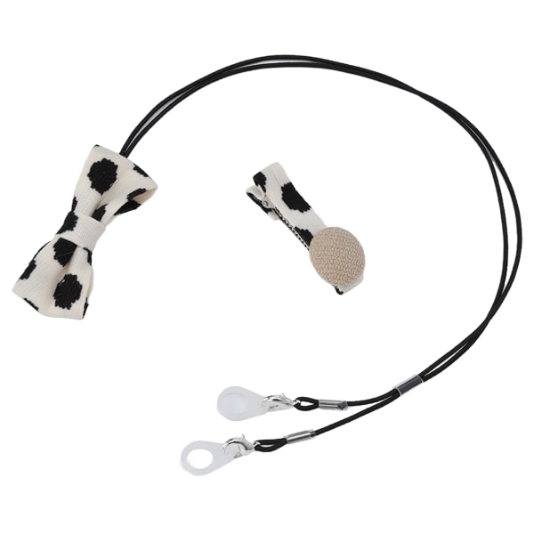 Høreapparatclip Anti Lost Smukt komønsterdesign Høreapparatsnor med hårnål til binaurale høreapparater