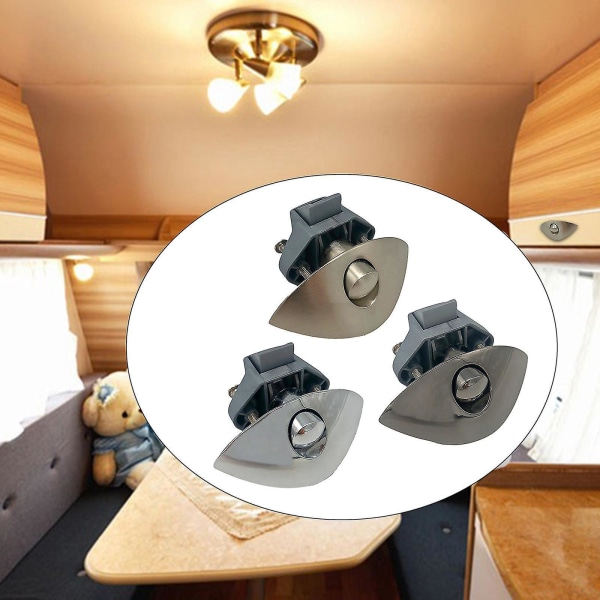 20 mm Half-Moon Push -lukko asuntoautoon asuntovaunun asuntovaunun vetolaatikon salpa - kromilukko