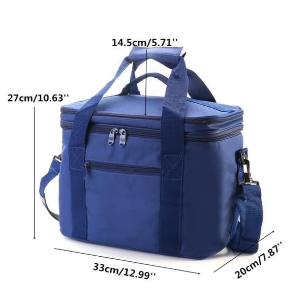 Isoleret taske - Dobbeltlag - 420D Oxford - Sort - Picnic & Rejse
