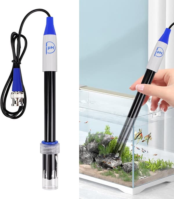 0-14PH Laboratorieelektrode 0-14PH med Plugg Vanntett Probesensor for Vanntesting Akvarium Bassenger