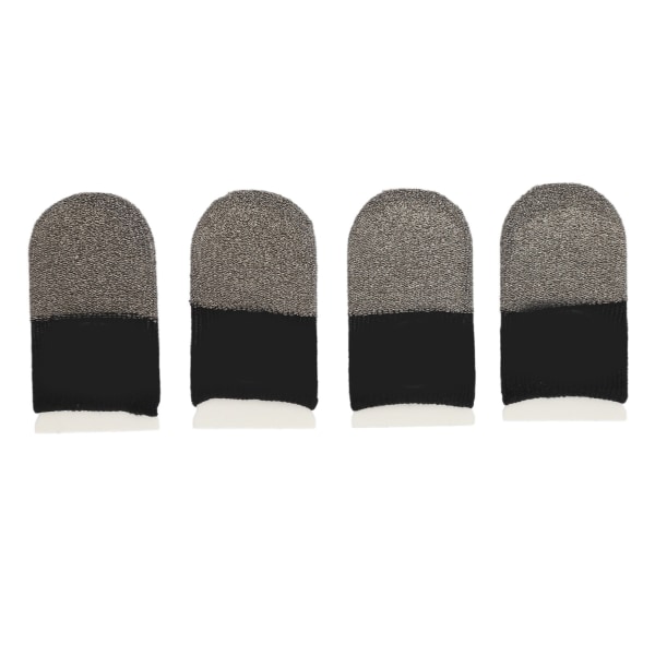 4PCS Gaming Finger Sleeves Halkbeständigt svettsäkert mobilt Gaming Fingerskydd med järnlåda för alla pekskärmsenheter