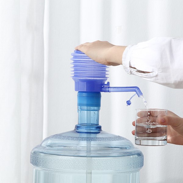 Vattenflaskor Pump Snabb Vattenstopp Plast Vattenbärare Pump för Flaska Vatten Sovsal Hink Vatten