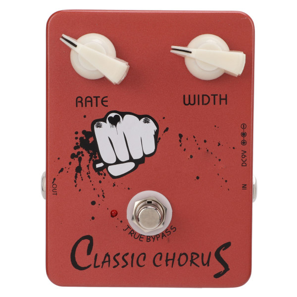 Elektrisk guitar effektpedal Klassisk Chorus True Bypass Justerbart instrumenttilbehør