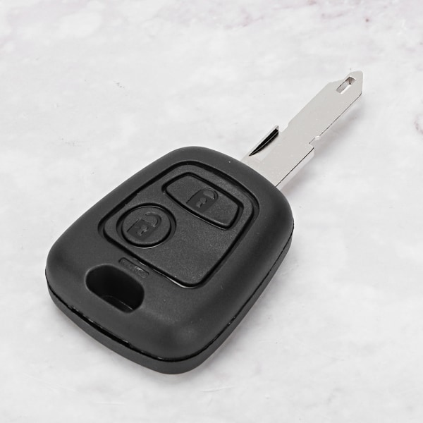 Nyckelskal med 2 knappar Case , byte av tillbehör Passar för Peugeot 206 306 307