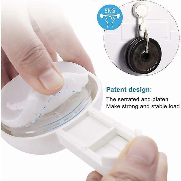 Strong Self-Adhesive Suction Cup Hook Without Marks for Bathroom Without Punching (2 Pieces Thin Suction Cup P