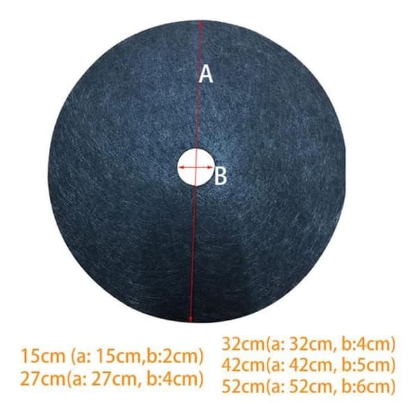 52 cm x 6 cm - Utomhus skyddsmatta för HPTree, träddisk, ogräsmatta