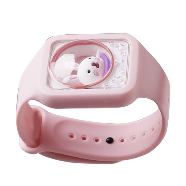 Afvisende armbånd, lækagesikkert, langtidsholdbart, multifunktionelt, sikkert anti-bid-afvisende armbånd til børn, udendørs, pink