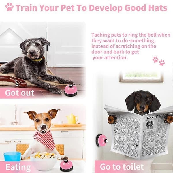 2-pack Dog Door Bells, Pet Training Bells for Going Out and Potty