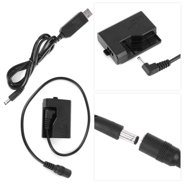 USB :stä ACK-E10:een täydellisen dekoodauksen akku Rebel T3/T5/T6/T7/T100 -kameralle