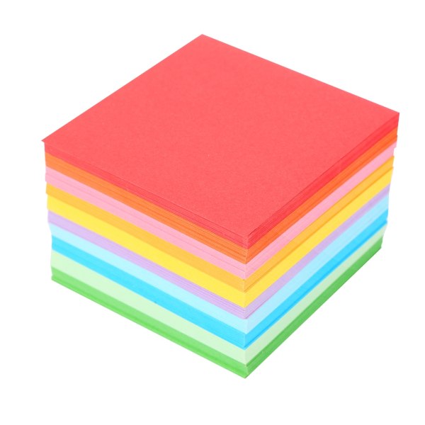 1 pakkaus 520 kpl Taitettava paperi Värikäs Kaksipuolinen Origami Crane Askartelulakanat 7x7 cm