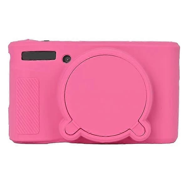 Q4Y Soft Silicone Protective Case for Canon SX740 SX730 Anti-fall d9i Camera Protector - Pink