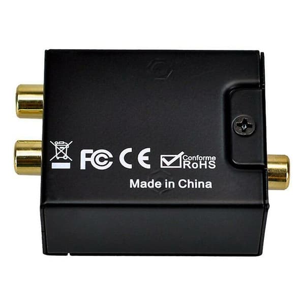 Digital til analog lydkonverter Digital optisk koaksial Toslink til analog RCA L/R lydkonverter forsterkeradapter